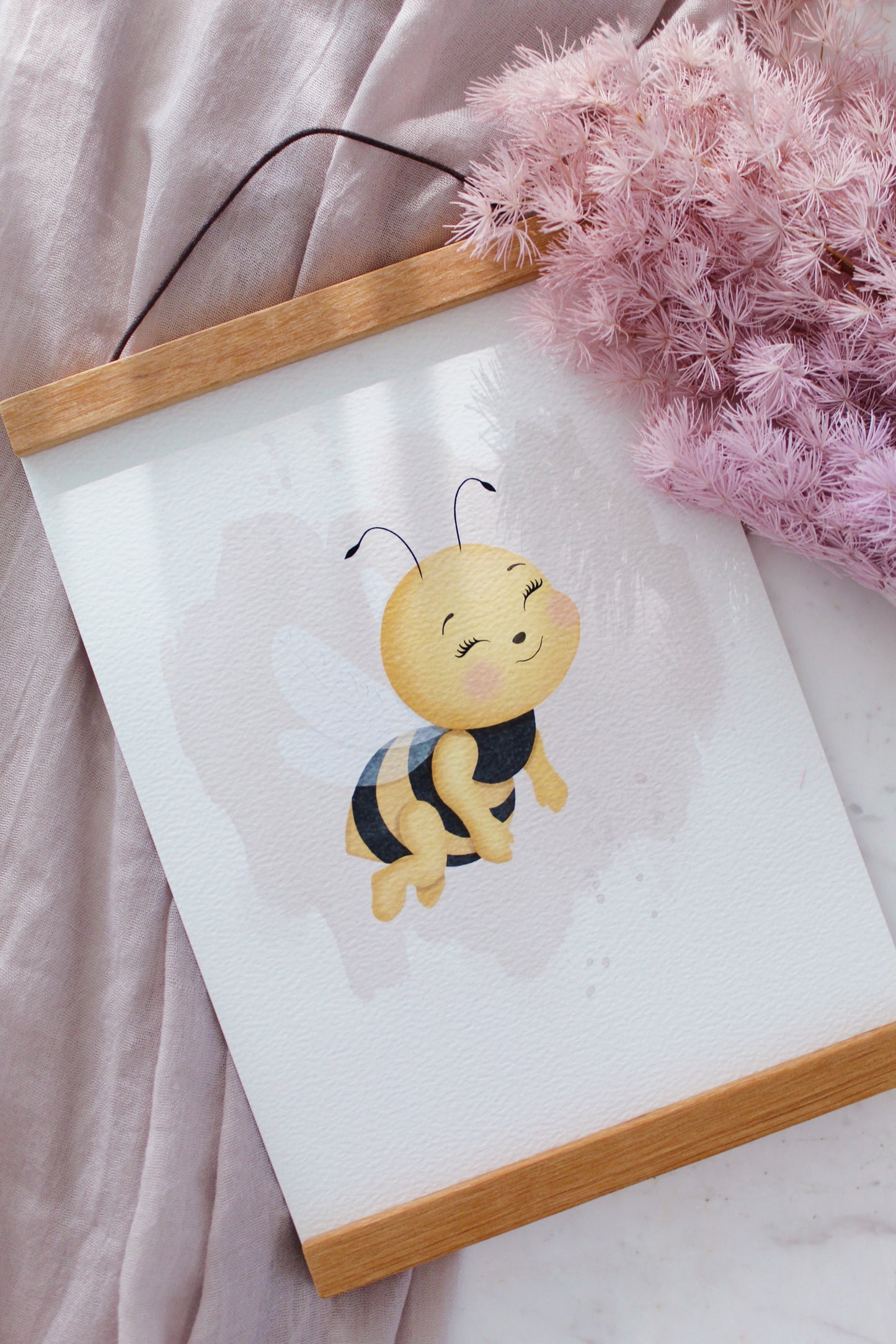 Magnetische Posterleisten aus Teakholz
