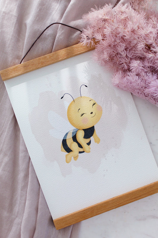 Magnetische Posterleisten aus Teakholz