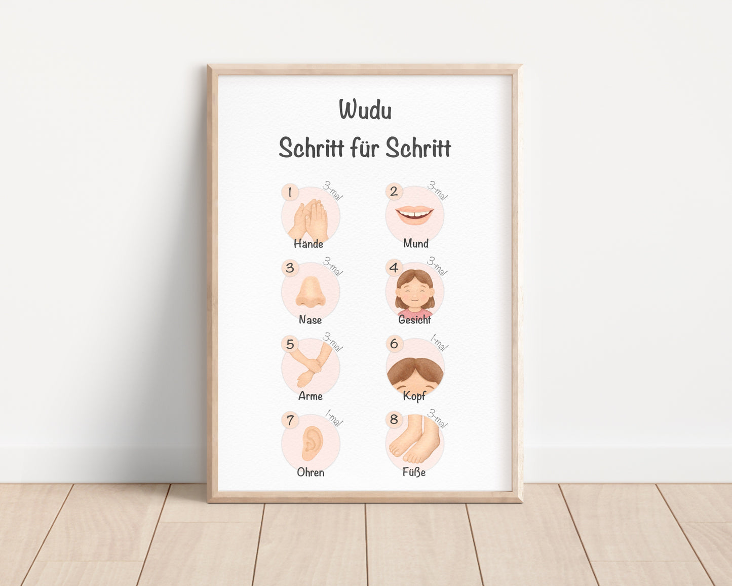 Gebetswaschung lernen für Mädchen